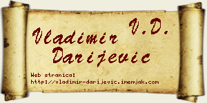 Vladimir Darijević vizit kartica
